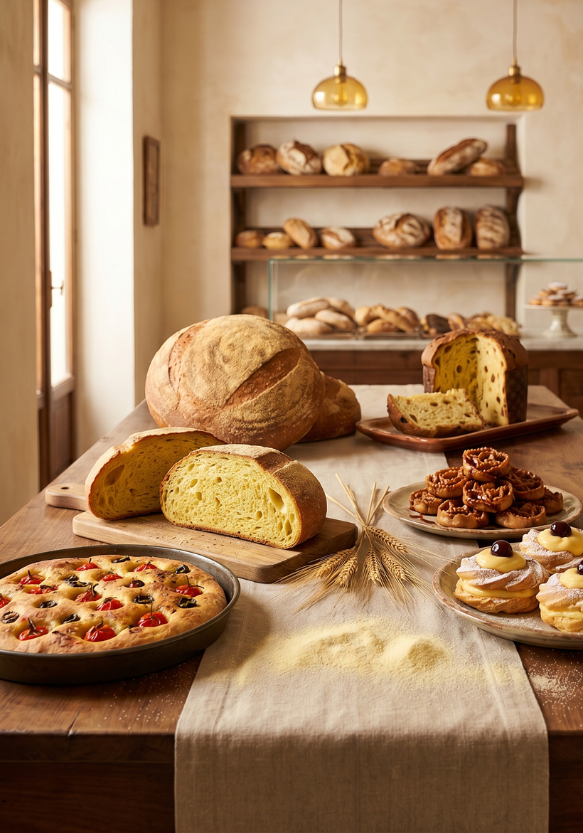 Lavorazione artigianale del pane nel forno di PanBignè a Rutigliano